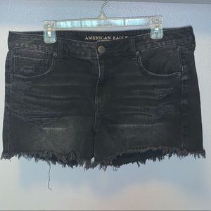 American Eagle distressed jean shorts